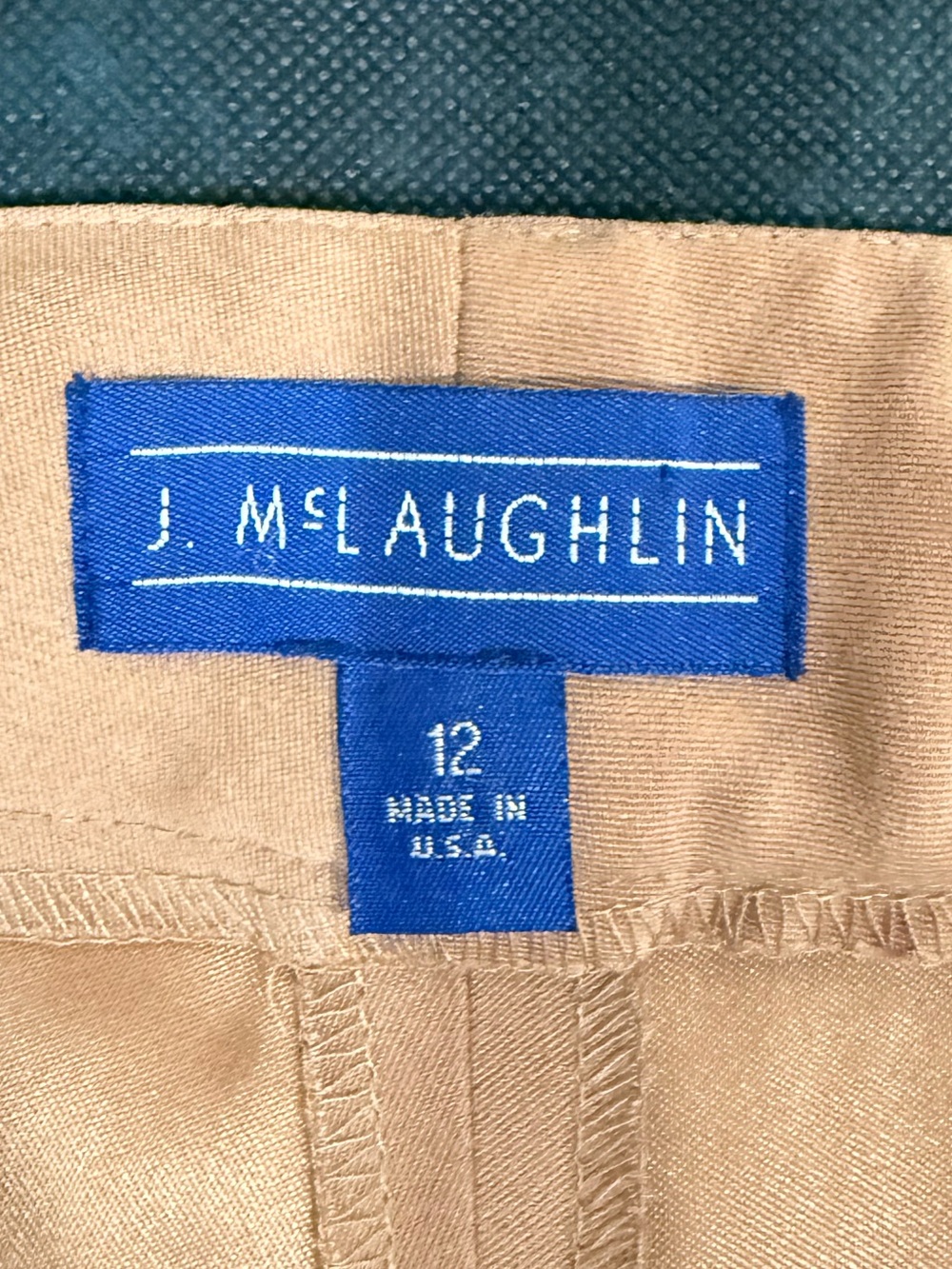 đĽJ McLaughlin Womenâs Classic Dress Pants in Light Brown Size 12 EUCđĽ - Picture 5 of 8